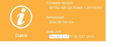 Firmware Stand Juli 2015