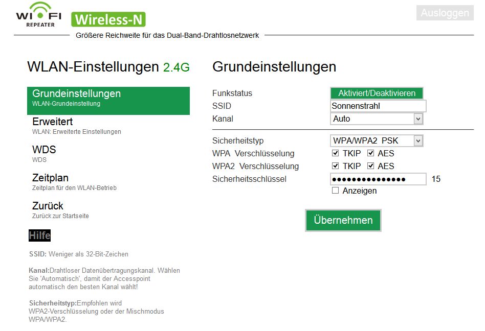 WLR-510 als Access-Point